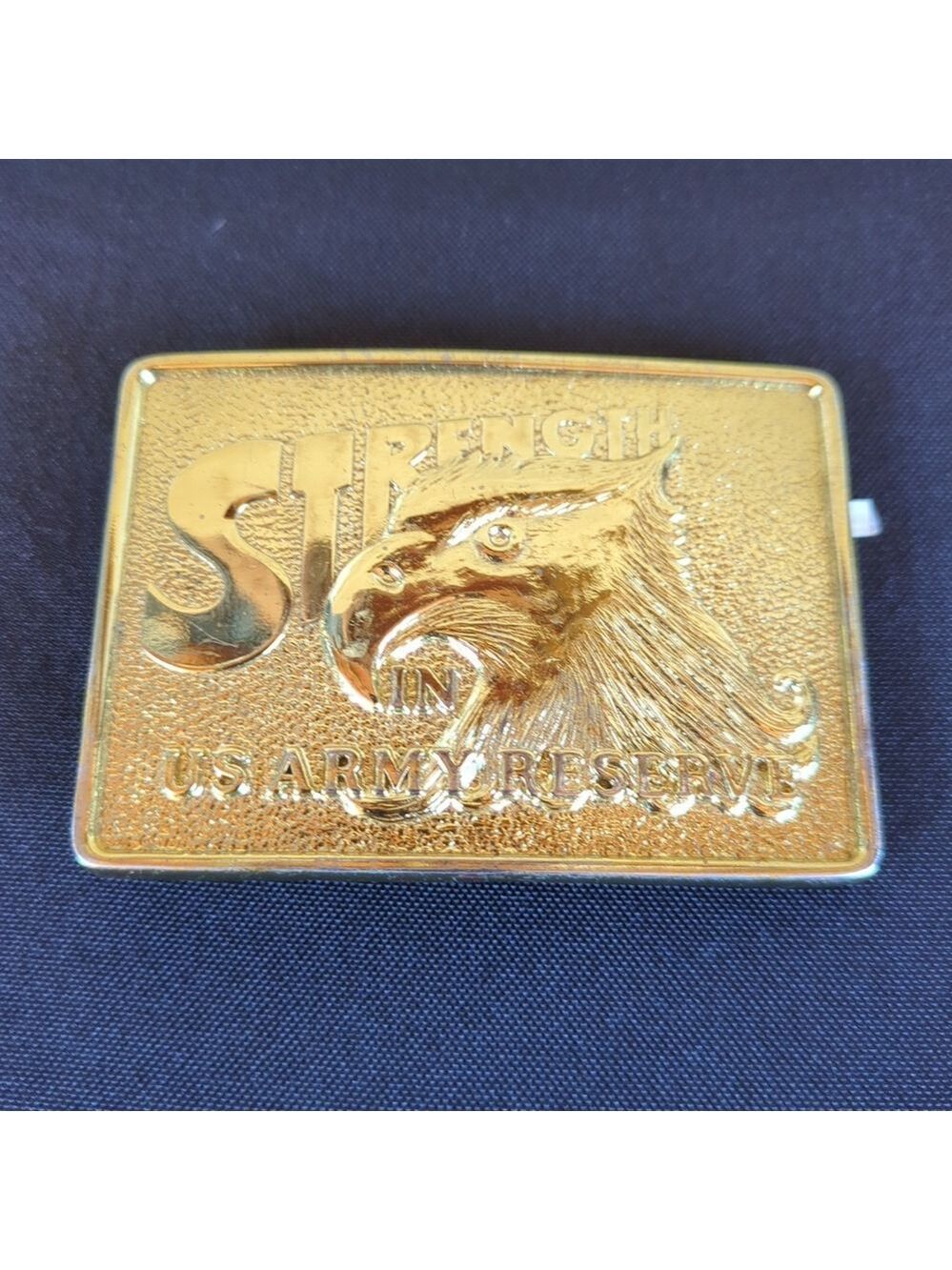 Vintage US ARMY RESERVE STRENGTH Belt Buckle